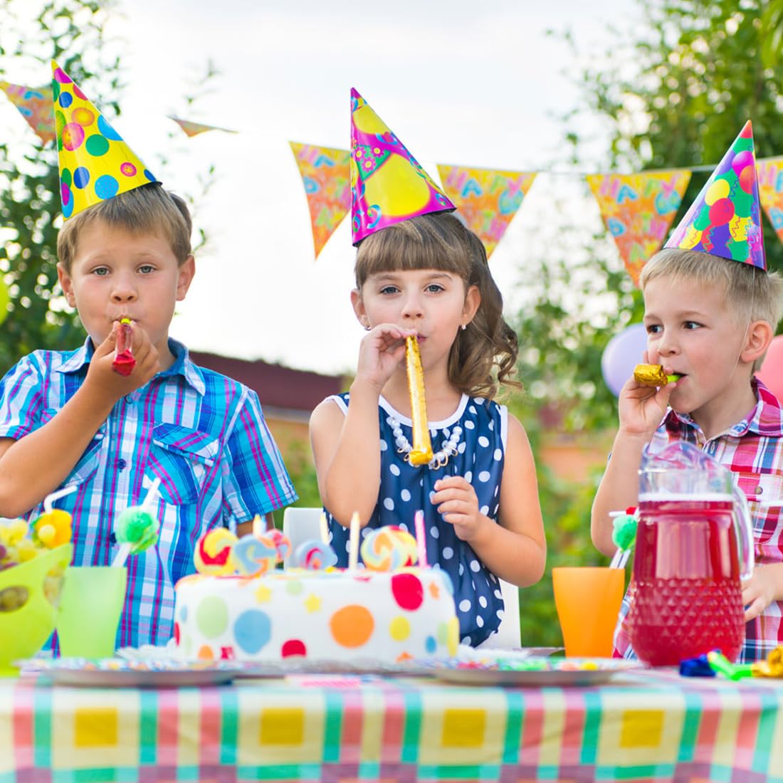 WeddHuis 15 Pcs Sifflet Anniversaire Enfant Sifflet Cotillons pour Enfant Sifflet Enfant Anniversaire pour Diverses Parties ou Occasions