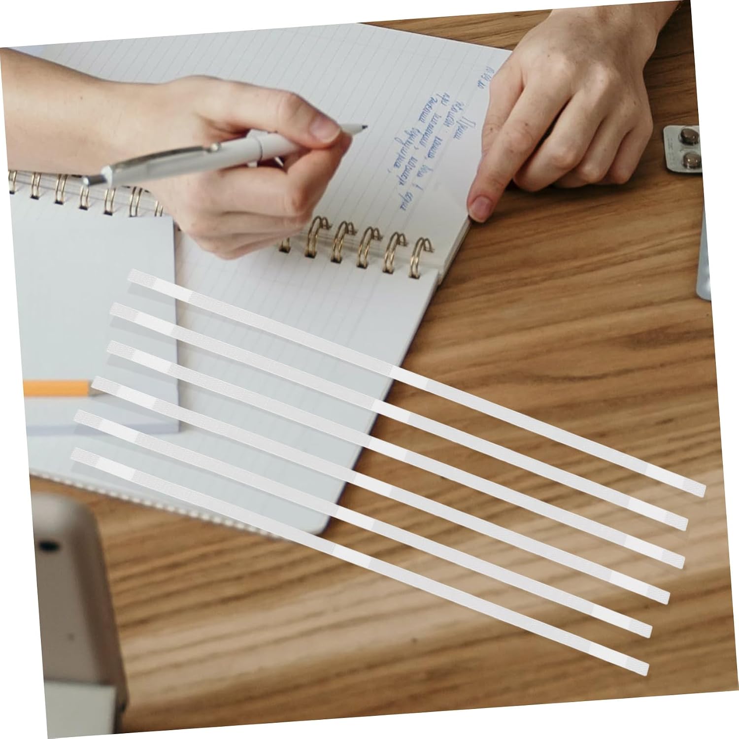 50pcs Book Binding Glue Strips Wide Hot Melt Adhesive Thermal Binding Strips for Daily Use Multiple Projects
