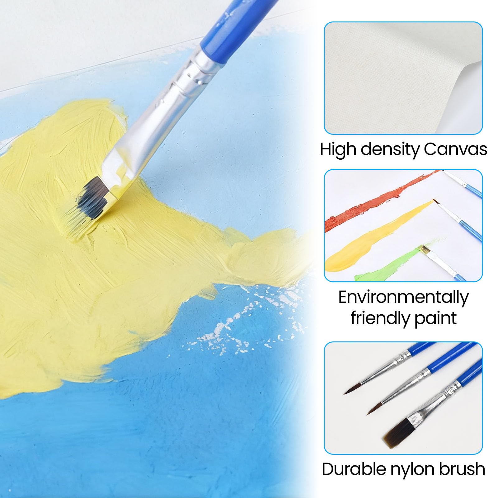 VGECEE 6 Pezzi Dipingi con i Numeri per Adulti con Pennelli e Vernici, 20x30cm Dipingere con i Numeri Cocktail Paint by Numbers Kit di Pittura Acrilica Fai-da-Te per Adulti Principianti Senza Cornice