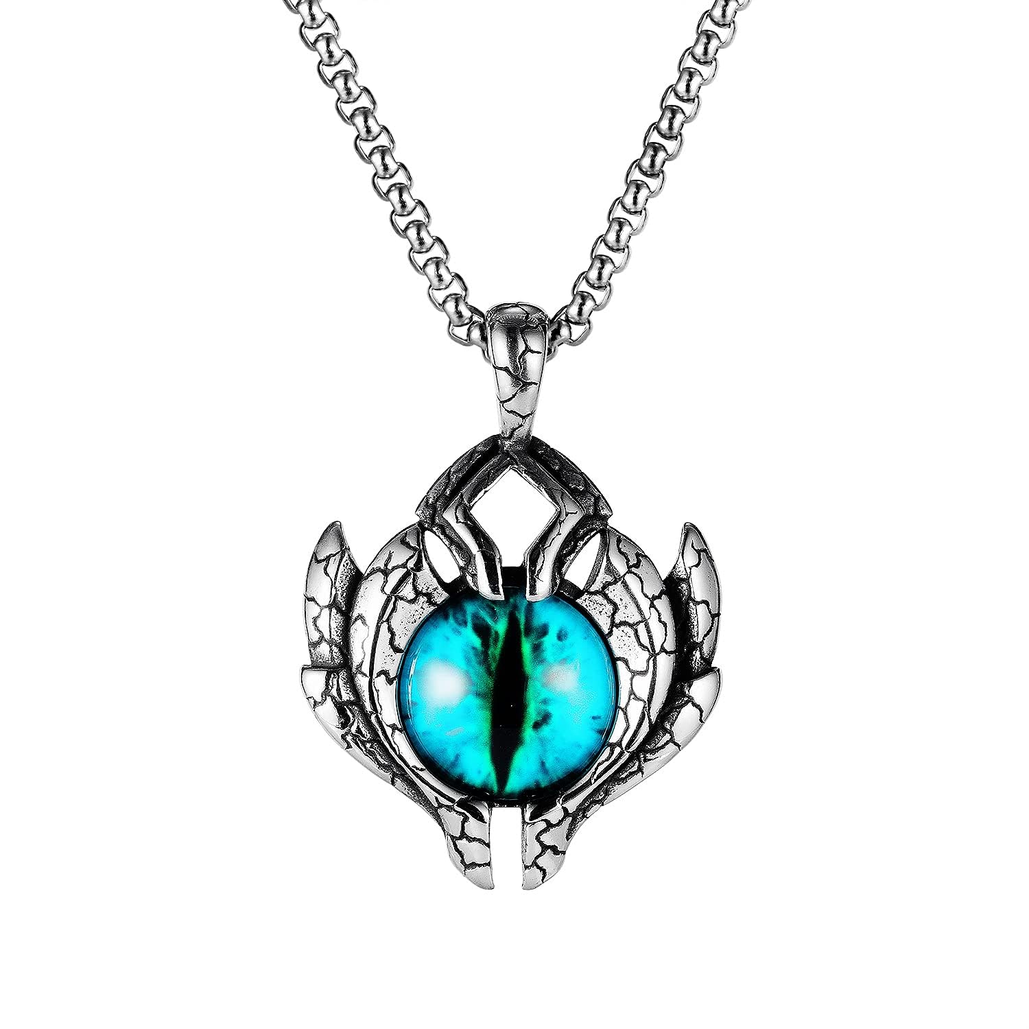 MEENAZ Pendant for Men Evil Eye Black Silver chain for men Boys Mens boyfriend gents locket Necklace for men Boy girls Women Stainless Steel neck chain lockets mens chains fashion Long Stylish 51 (B0CNZWM4WD) Amazon Price History, Amazon Price Tracker