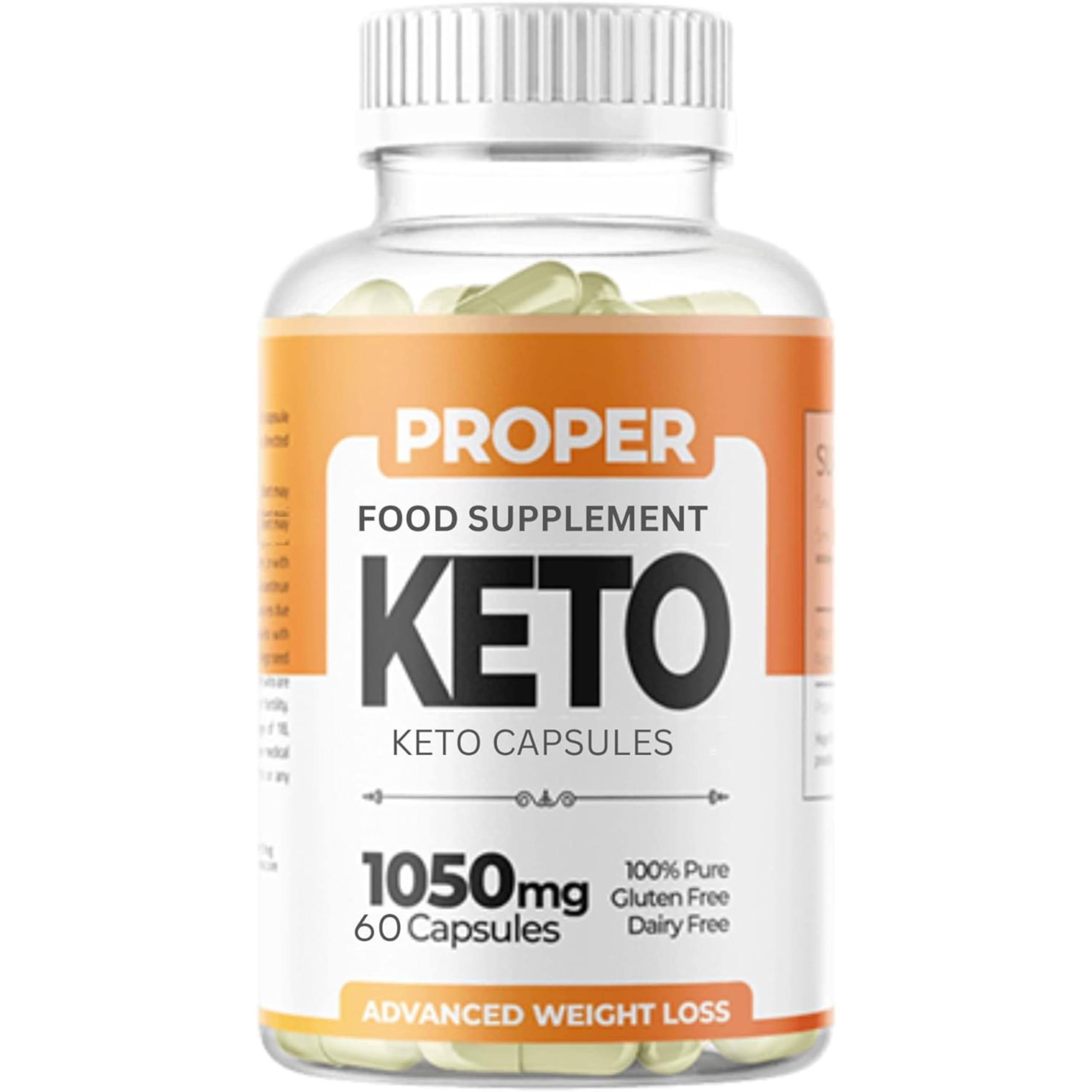 Proper Keto - Advanced Weight Management Keto 60 Capsules [ 1 Bottle ]