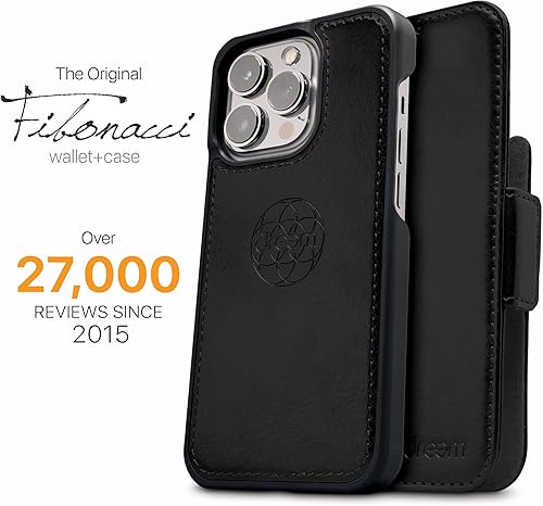 Miniatura 4 de Dreem Fibonacci - Funda tipo cartera para iPhone 15 Pro Max  2 en 1 a prueba de golpes y funda desmontable de piel vegana, compatible con MagSafe,