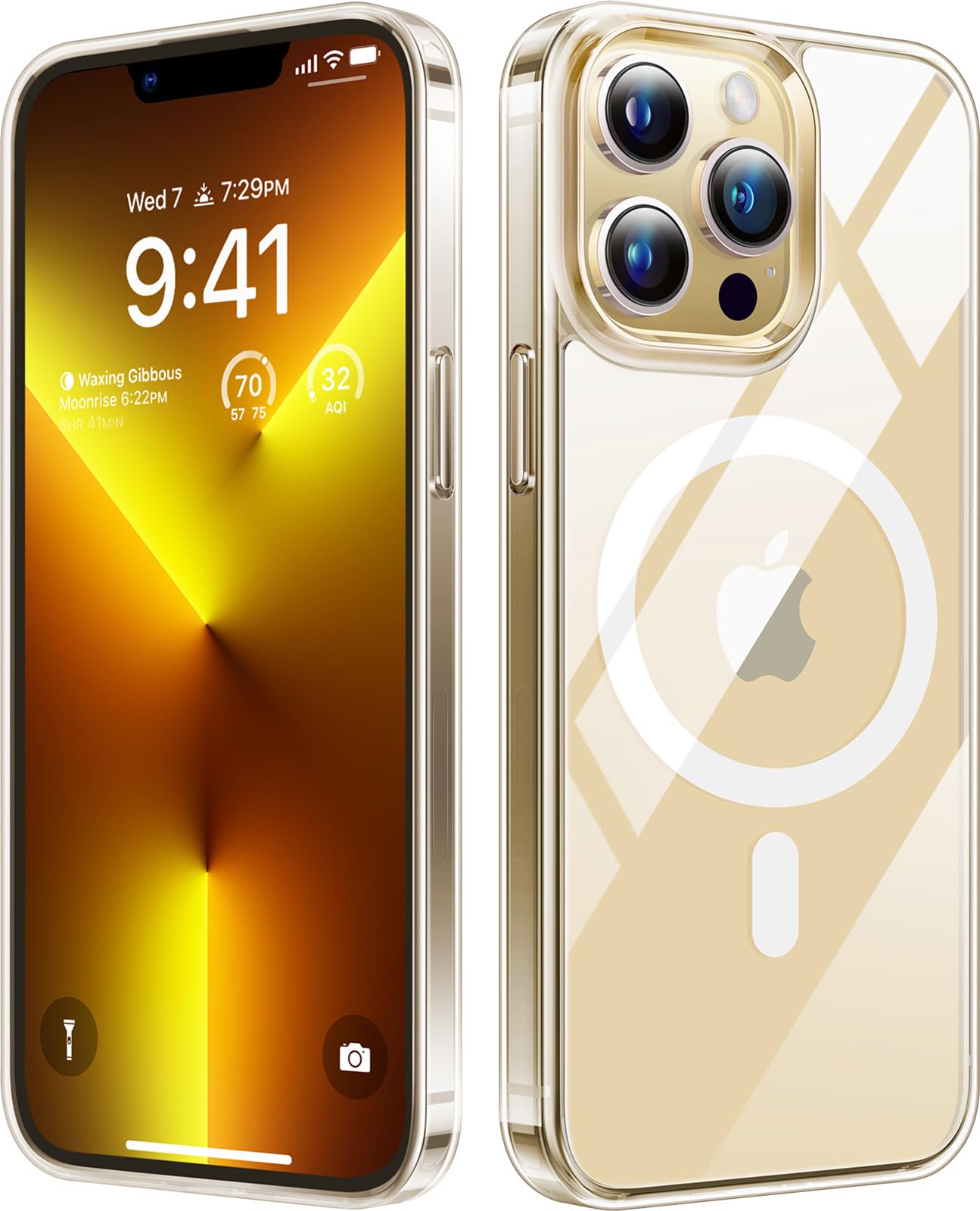 Amazon.com: TORRAS Magnetic Diamond Clear for iPhone 13 Pro