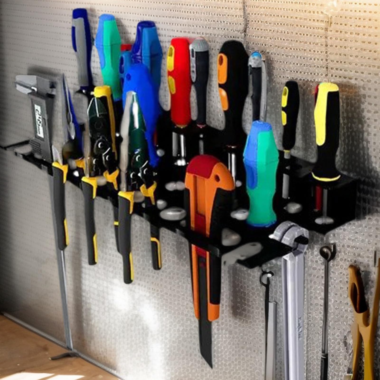 Organizer Attrezzi Manuali Pratico Rack A Parete, Portapinze, Rack