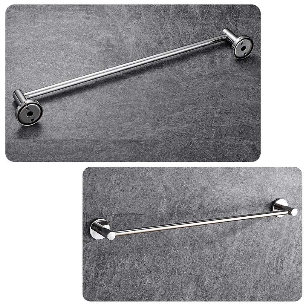 Barra de Toallas de acero Inoxidable Moderno, 30 cm-120 cm, riel de Toalla de baño de Montaje en Pared, para Hardware y Cocina de baño, Acabado Plateado Pulido (Size : 120cm)