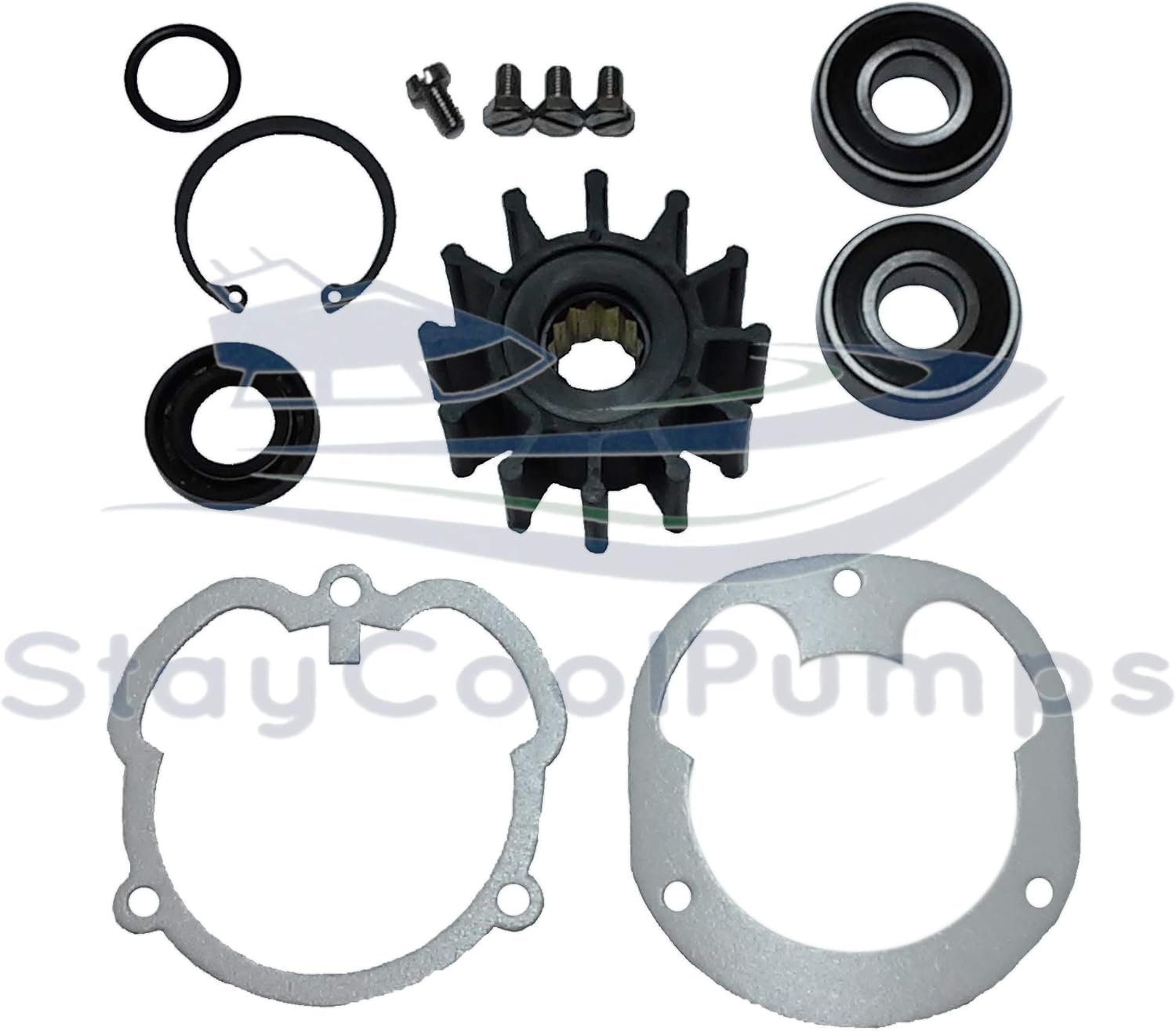SCP Rebuild Service Kit for Volvo Penta/OMC Pumps 3857794