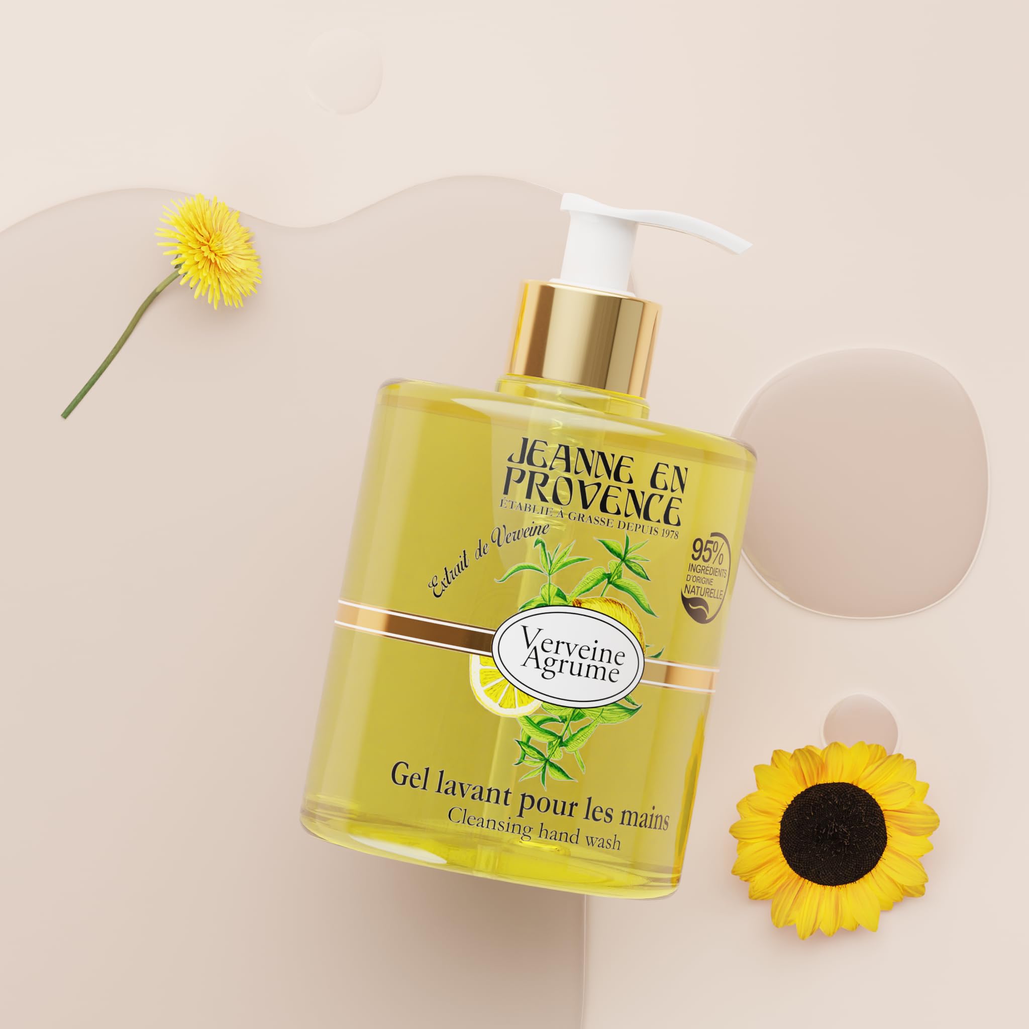 Jeanne en Provence - Żel Lavant Hand - Verbena Cytrusowa - Wyprodukowano we Francji - 500 ml