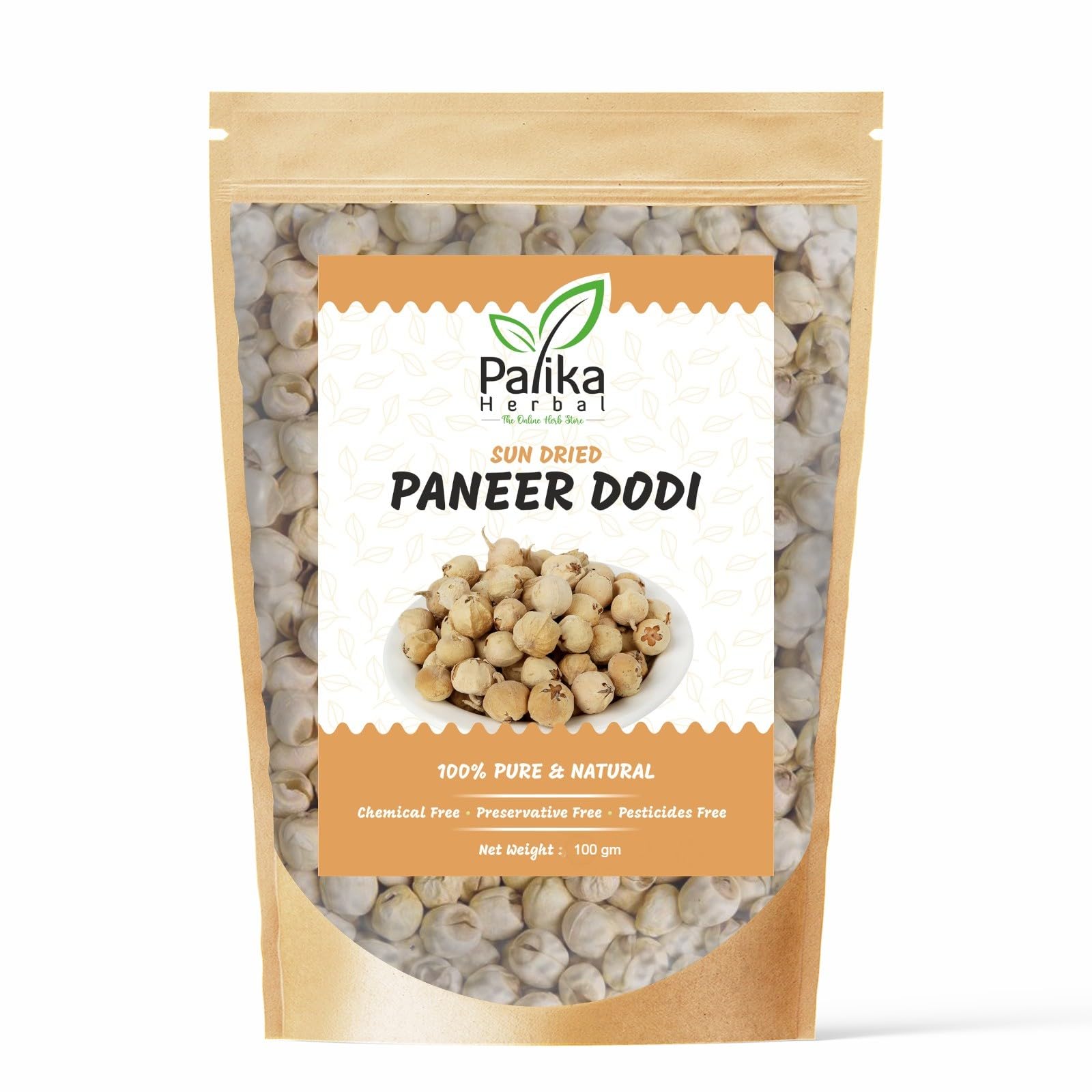 Palika Herbal Paneer Doda Phool for Diabetes| Panir Dodi ka Phool (Paneer Flower)| Natural Paneer ke Phool, 100g-image-29