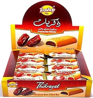 Teashop-Thikrayat Premium Date Filled Bar, 24 Count