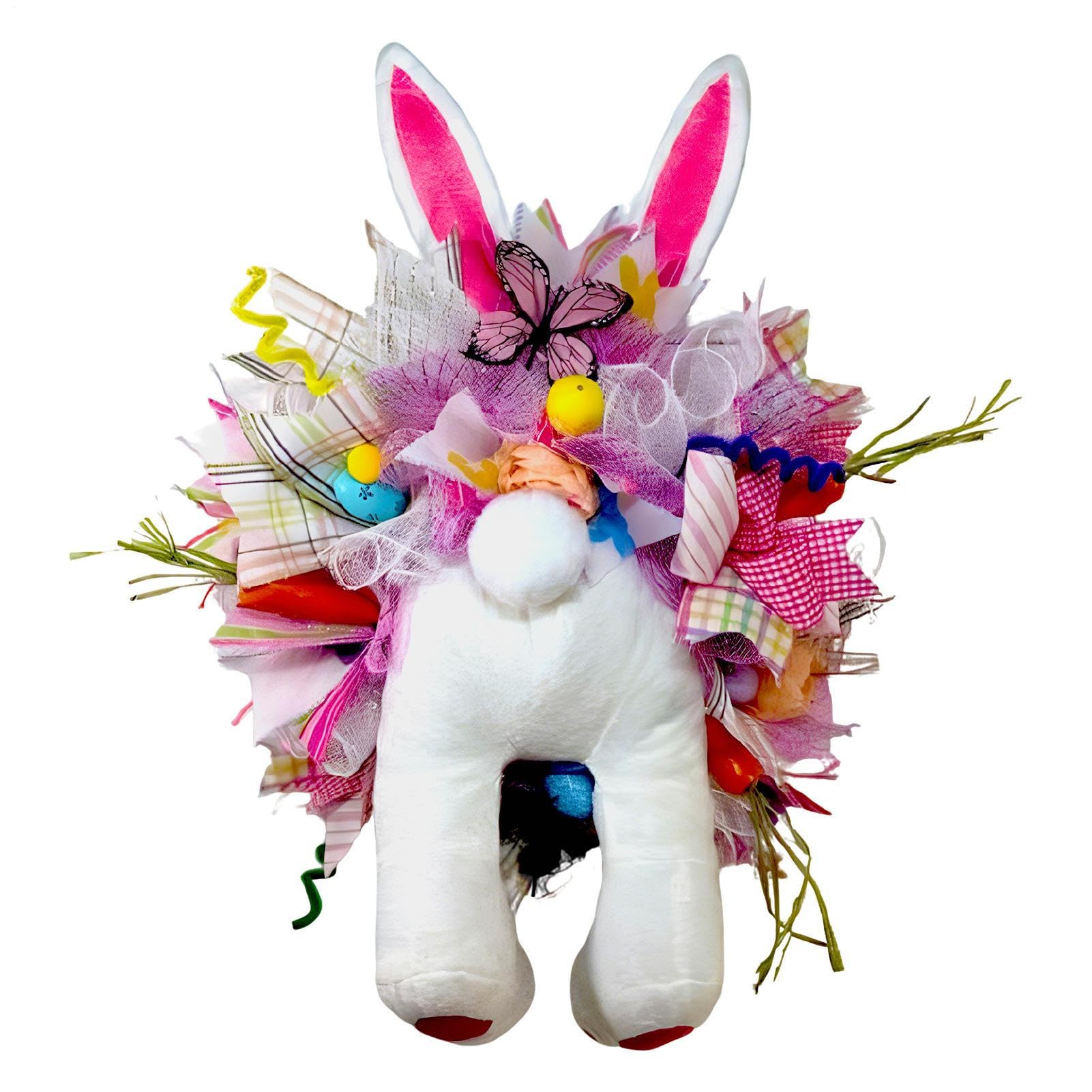 Décoration avec lapin arrière pour l'extérieur et intérieur pour célébrer en famille