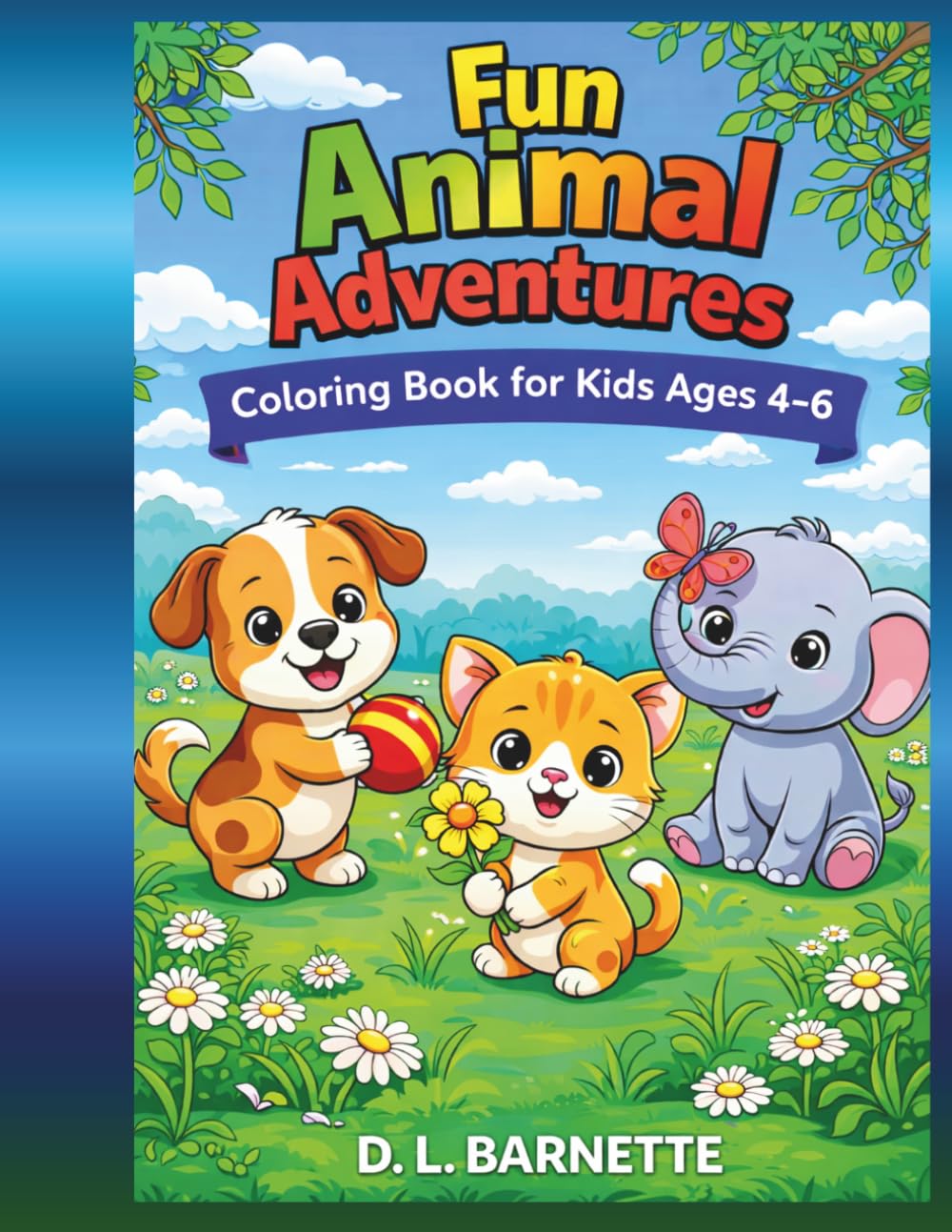 Fun Animal Adventures: Coloring Book for Kids Ages 4–6