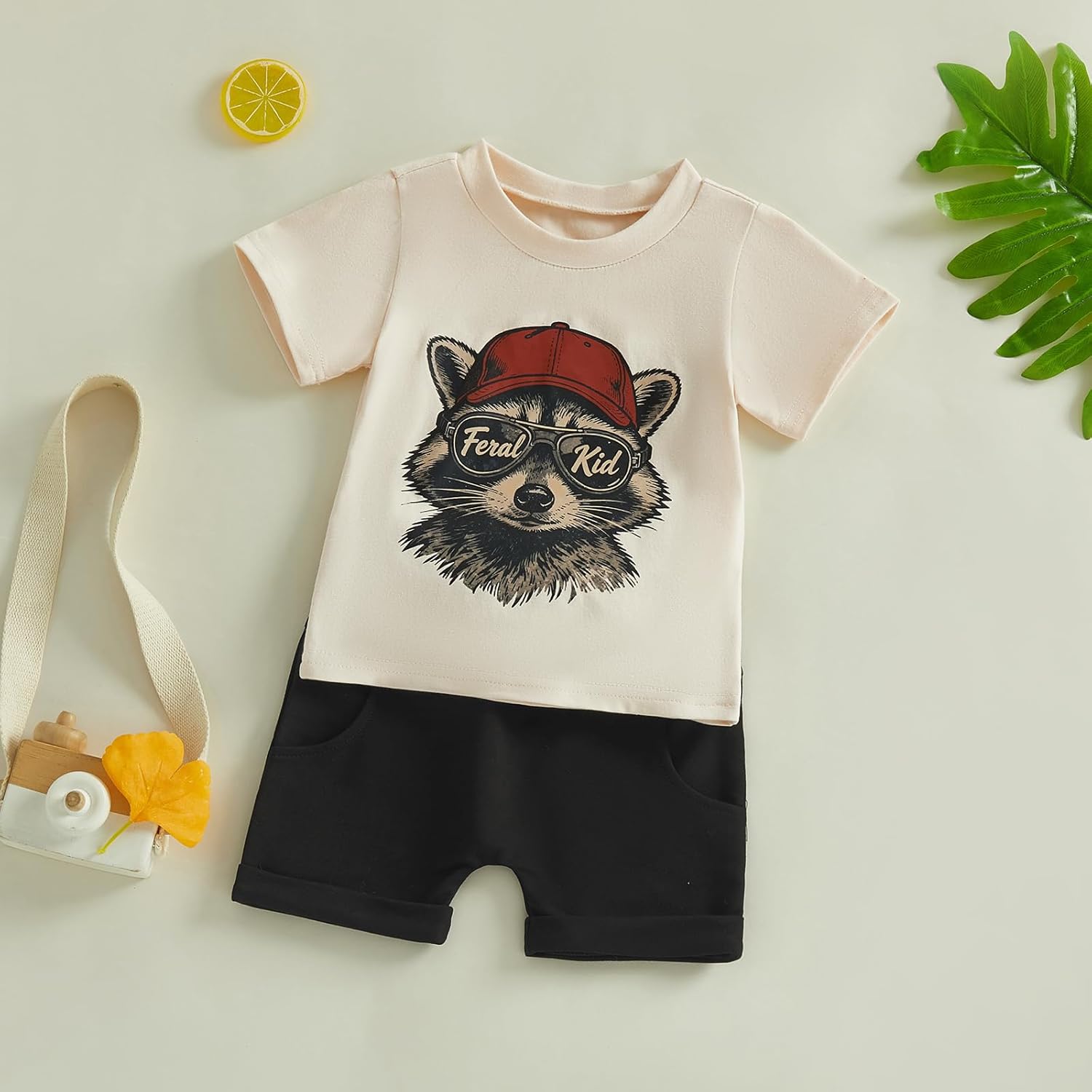 Toddler Baby Boy Summer Clothing Set Short Sleeve Beach Castle Embroidery Shirt Tops with Plaid Shorts 2Pcs Outfit - Image 3
