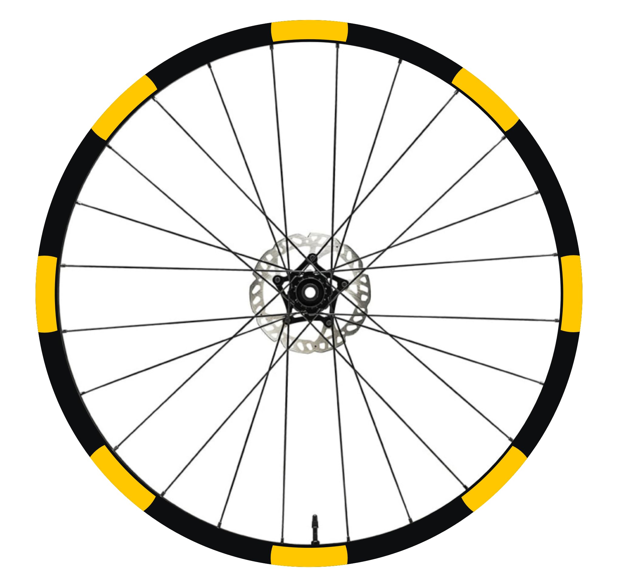 60 Stuks Fiets Reflector Stickers - Voor 26 Tot 29 Inch Velgen - Veiligheid Set