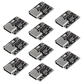 ACEIRMC TP4057 1A 3.7V Lithium Battery Charging Board with Protection Type-C USB C Li-ion Battery Charging Board Over TP4056 (10pcs)