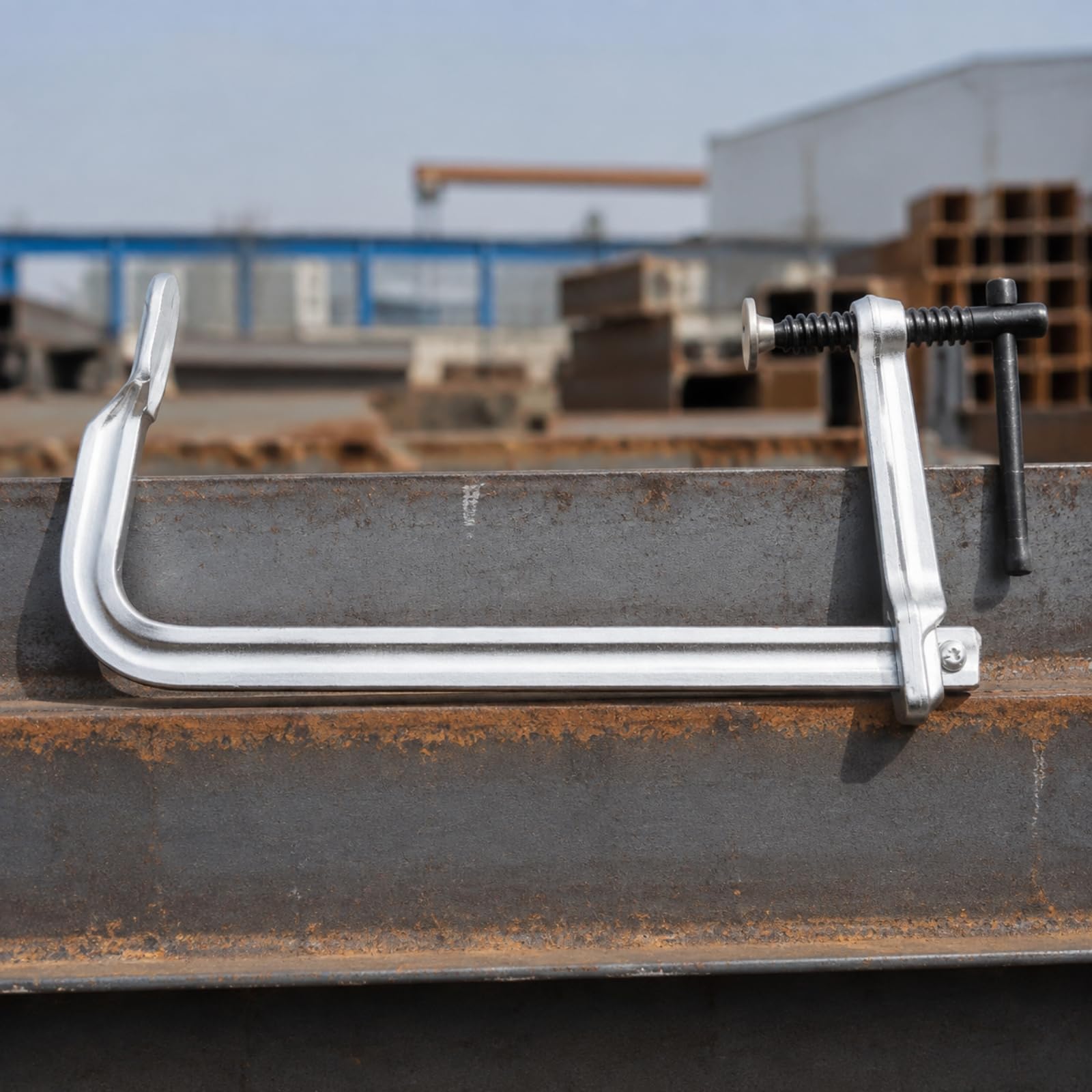 perfk Strettoio a L Facile da Usare | Struttura in Metallo Resistente, Utensile, per Officina, 250x120