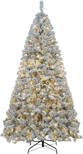 Miniatura 1 de Demi Sharky Árbol de Navidad artificial de 7 pies árbol de Navidad de abeto de alta calidad con bisagras PVCPE material ignífugo 2121 puntas para