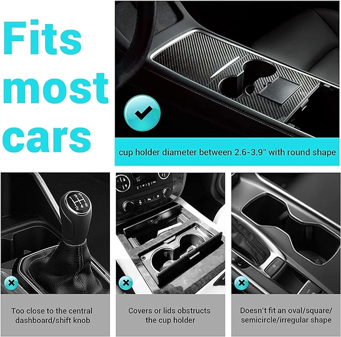 Bandeja Portavasos Kelofam para Automóvil, Giratoria 360° con Soporte para Teléfono miniatura 6