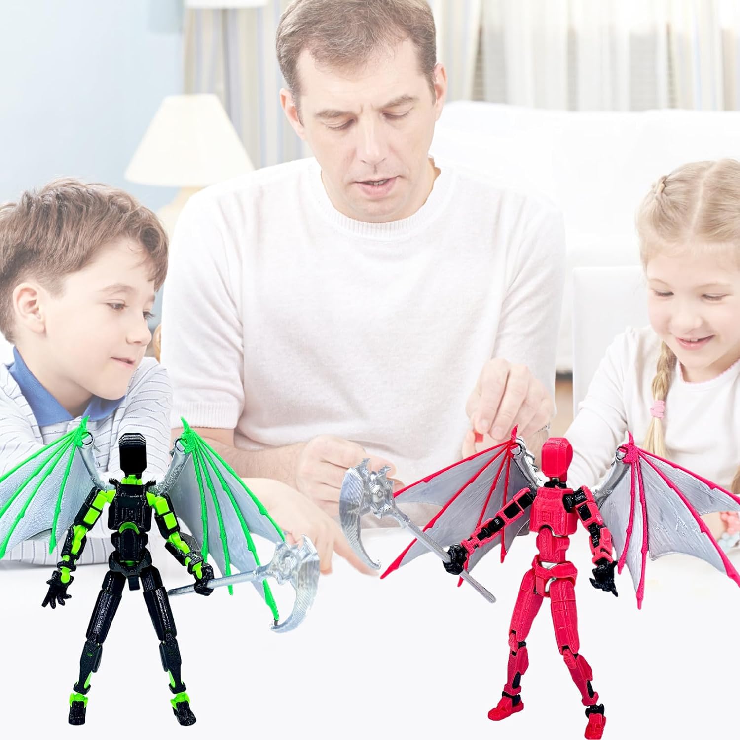Easter Gifts for Kids (Assembly Completed) Action Figure Set,Titan Robot Movable Action Figure,3D Printed Figure Articulated,Full Body Mechanical Doll,Birthday Gift for Kids
