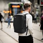 Tomtoc Sac à dos, sac de voyage, TSA Friendly Flight Approuvé Bagage à main imperméable Sac à dos d'affaires léger, noir, 40L, Moderne