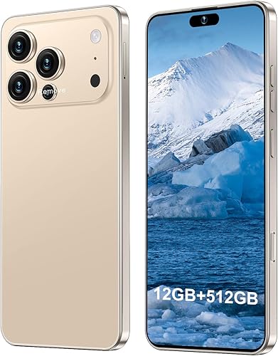 Teléfono inteligente 17PROMA X Snapdragon 8 Gen 3, 12 GB de RAM + 512 GB de almacenamiento, batería de 7000 mAh, pantalla de 6.99 pulgadas, cámara