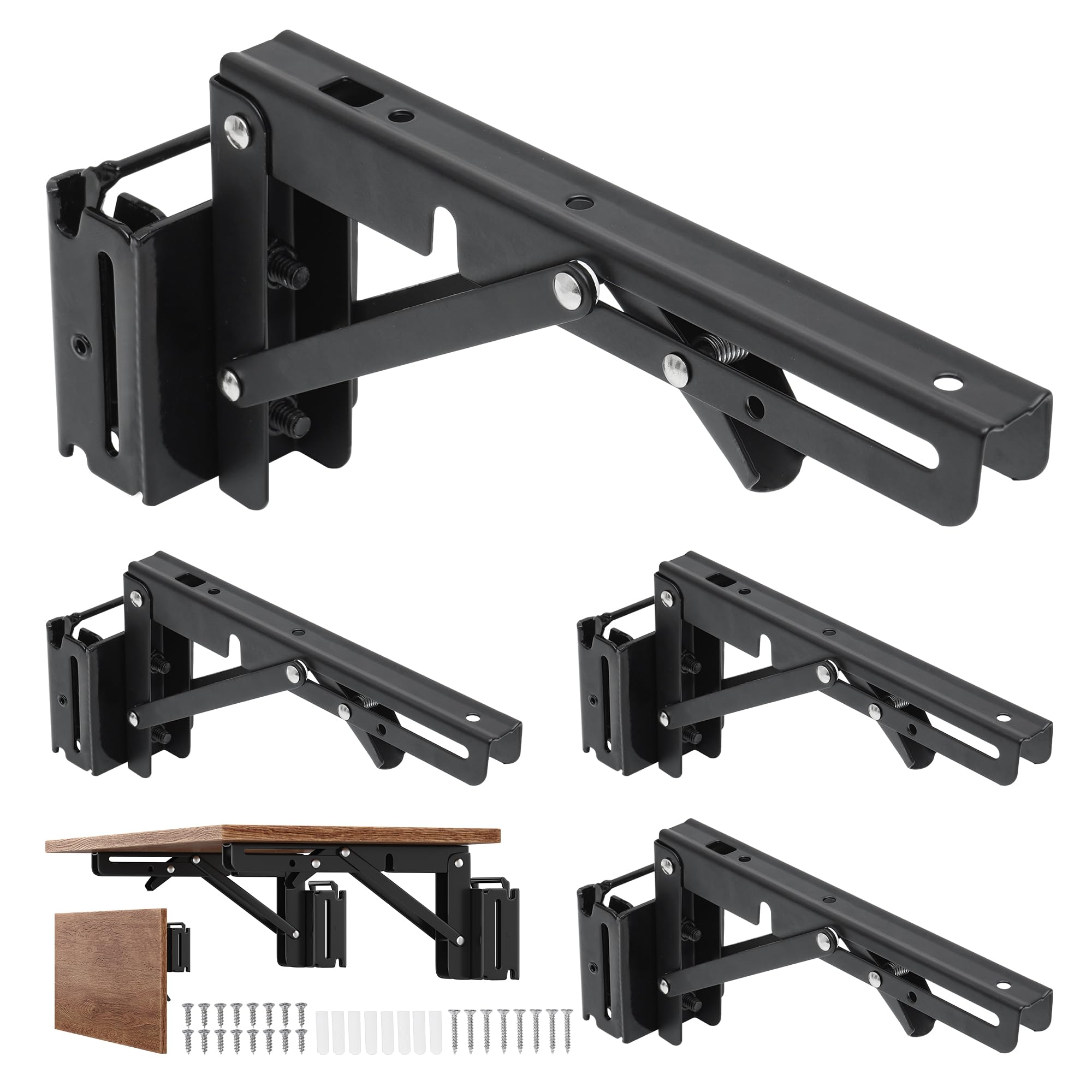 Folding Fixed Shelf Brackets