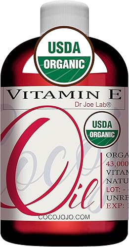 Miniatura 1 de Aceite orgánico de vitamina E, certificado por USDA, 100% natural, 43,000 UI sin OMG, vegano, libre de crueldad, a granel para cara, piel, cabello,