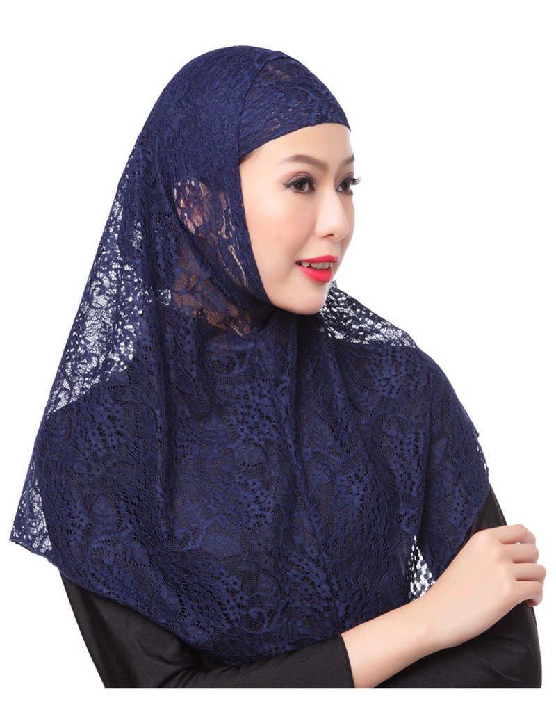 Inner Scarf Lace Black Lace Women Hijab Caps Online Underscarf