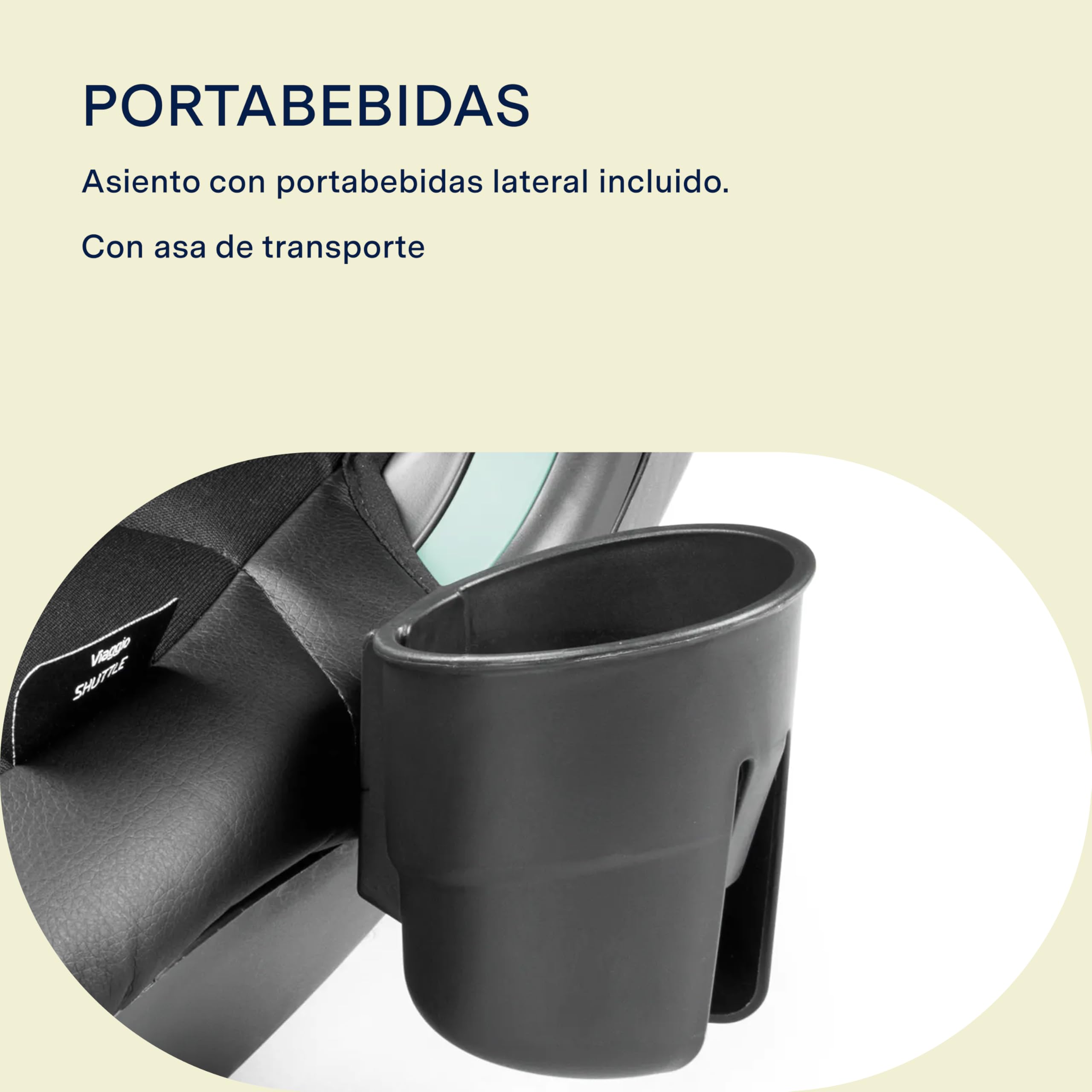 PEG Viaggio Shuttle Silla de Coche i-Size, Alzador para Niños 125–150 cm, 6–12 años, 22–36 kg, con ISOFIX, Portavasos Incluido, Active