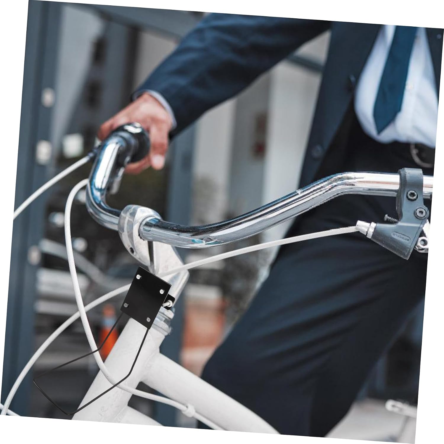 WOONEKY Cycling Accessory Bike Front Cargo Holder Metal Cargo Rack Strong Practical Design