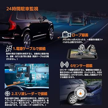 Amazon.co.jp: HUPEJOS ドライブレコーダー 360度 4カメラ で全