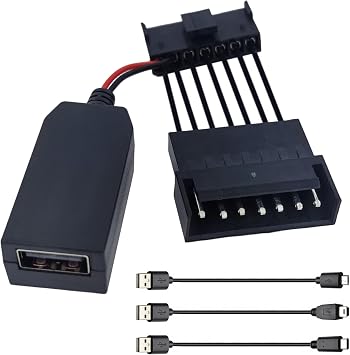 Dashcam Power Adapter 7-pin Type B - Compatible withw/Select Nissan, Mitsubishi, Toyota, More, Connects to Rearview Mirror, Built-in USB Power Source
