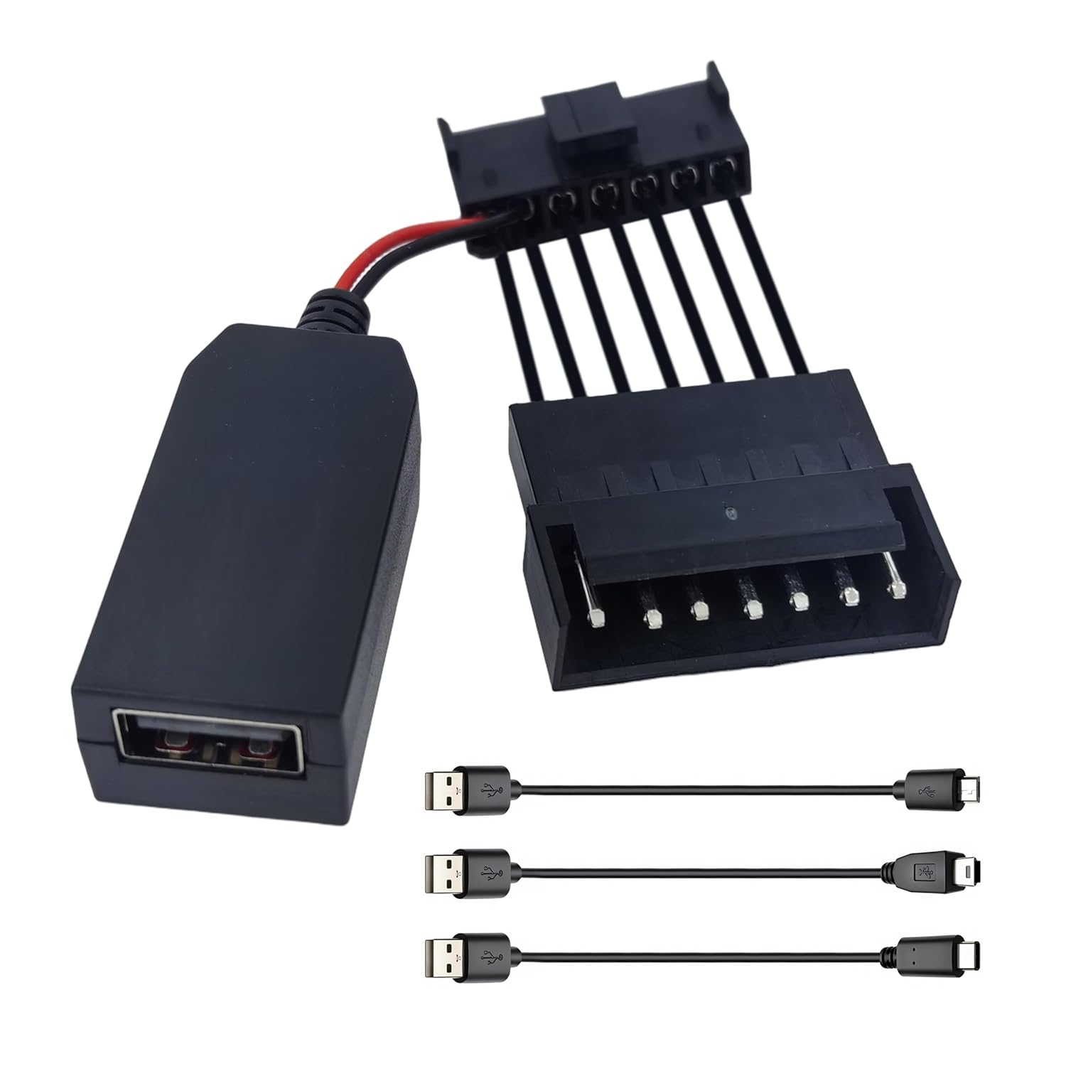 Dashcam Power Adapter (7-pin Type B) - Compatible withw/Select Nissan, Mitsubishi, Toyota, & More, Connects to Rearview Mirror, Built-in USB Power Source