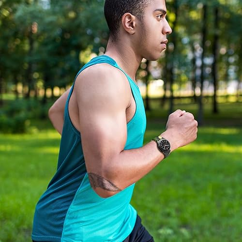 Miniatura 6 de TOOLAIK Correa de reloj de 0.866 pulgadas compatible con Samsung Galaxy Watch 3 de 1.772 pulgadasGalaxy Watch 1.811 pulgadasGear S3 FrontierClassic,