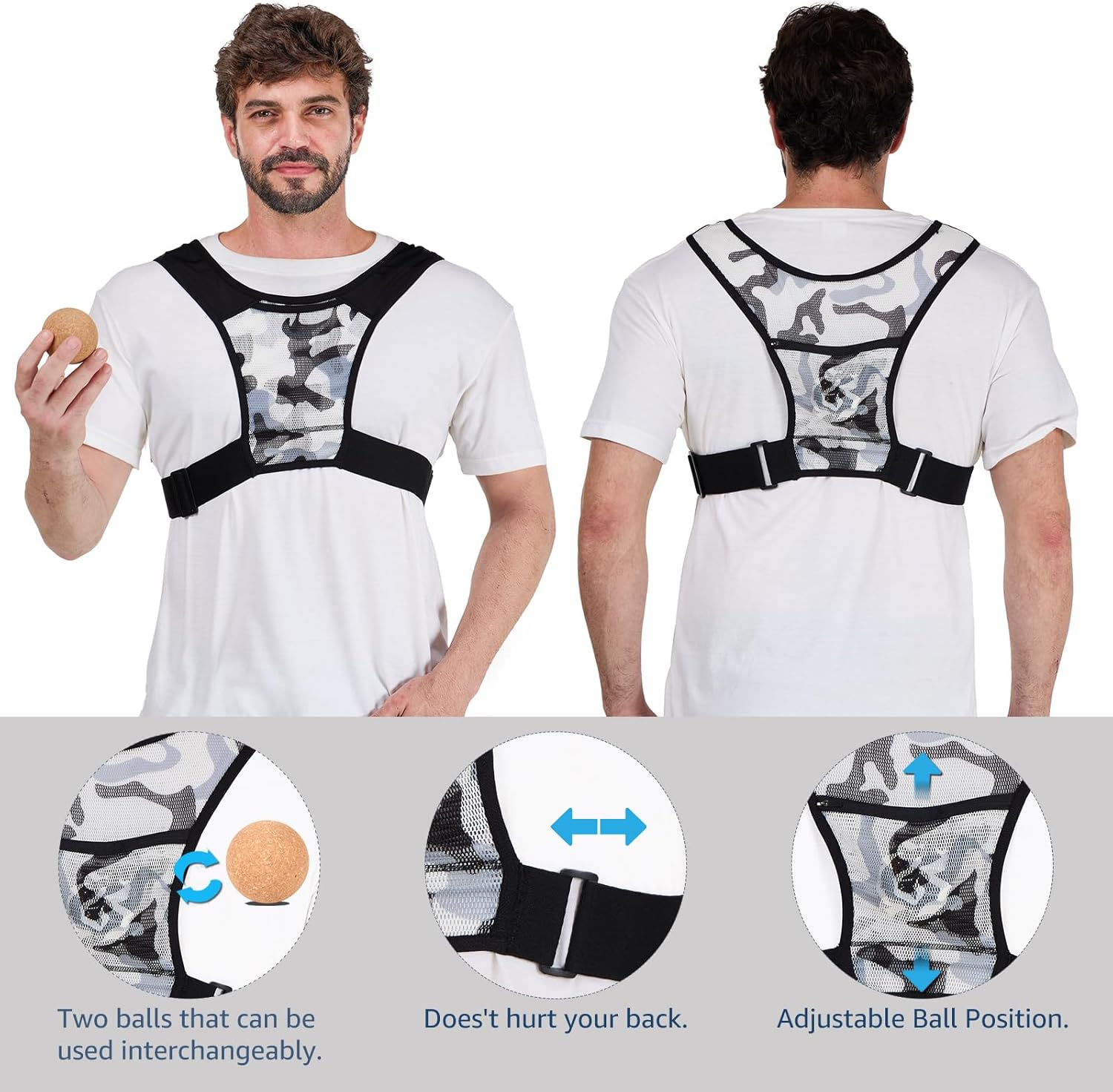 Side-Sleeping Trainer for Side Sleep, Anti Snoring Solution, Stop Snoring and Reduce The Risk for Sleep Apnea,Camouflage - Image 5