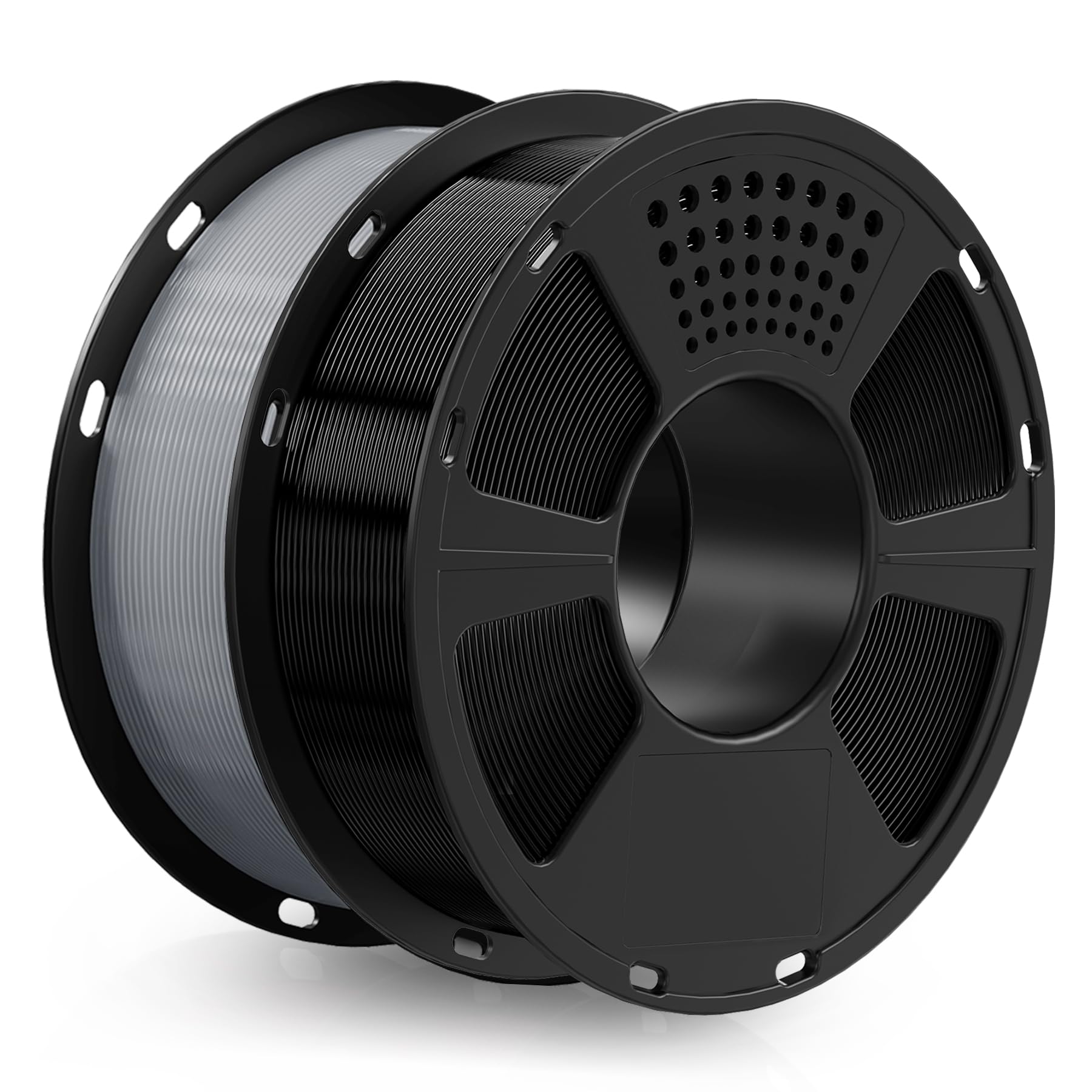 GEEETECH PETG Filament czarny/szary, szpula 2 x 1 kg do drukarki 3D