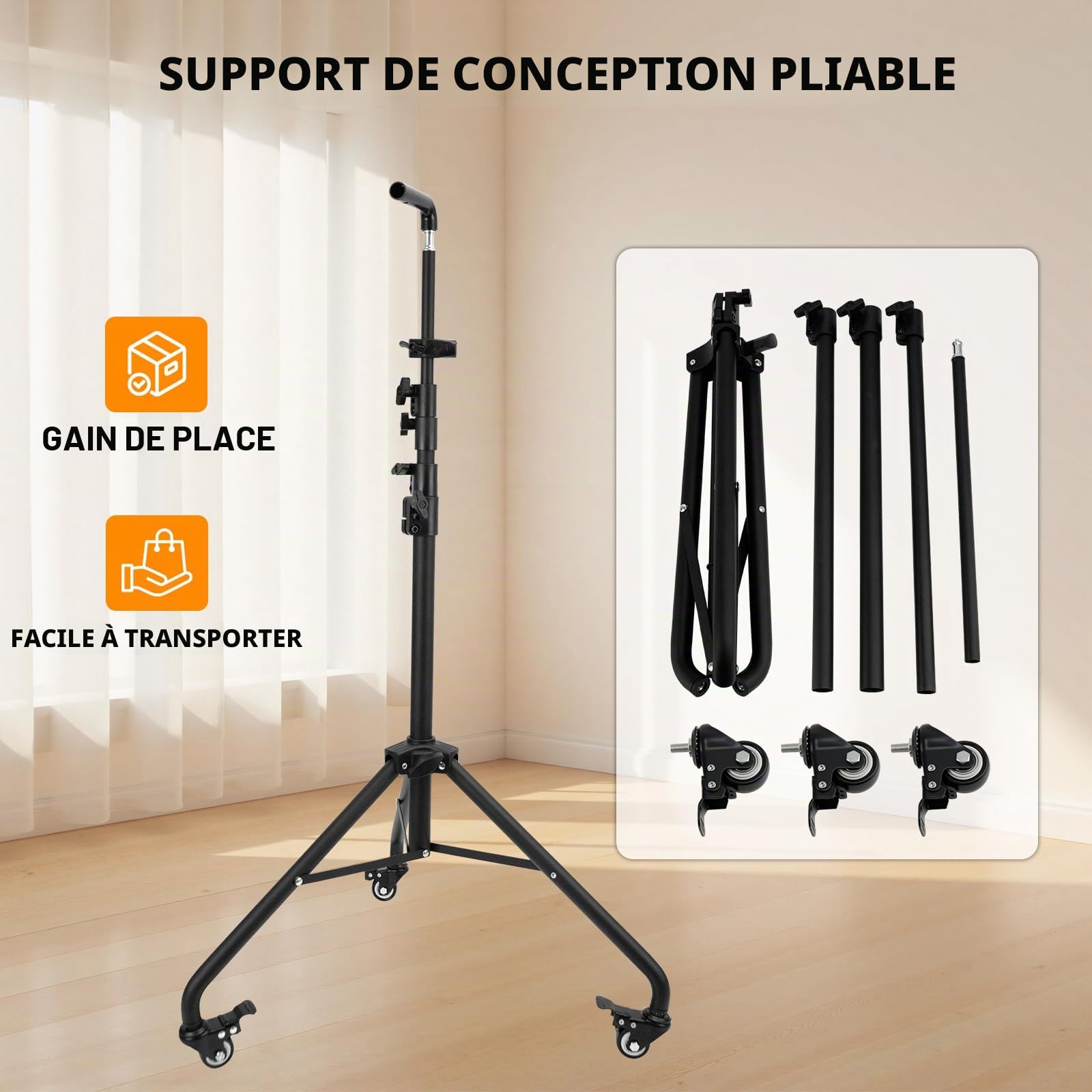 Roue de la Fortune, Roue de Prix à 14 Emplacements avec Trépied Pliable | Roue Rotative Effaçable pour jeu de Roue, Fête, Carnaval, Salon Professionnel