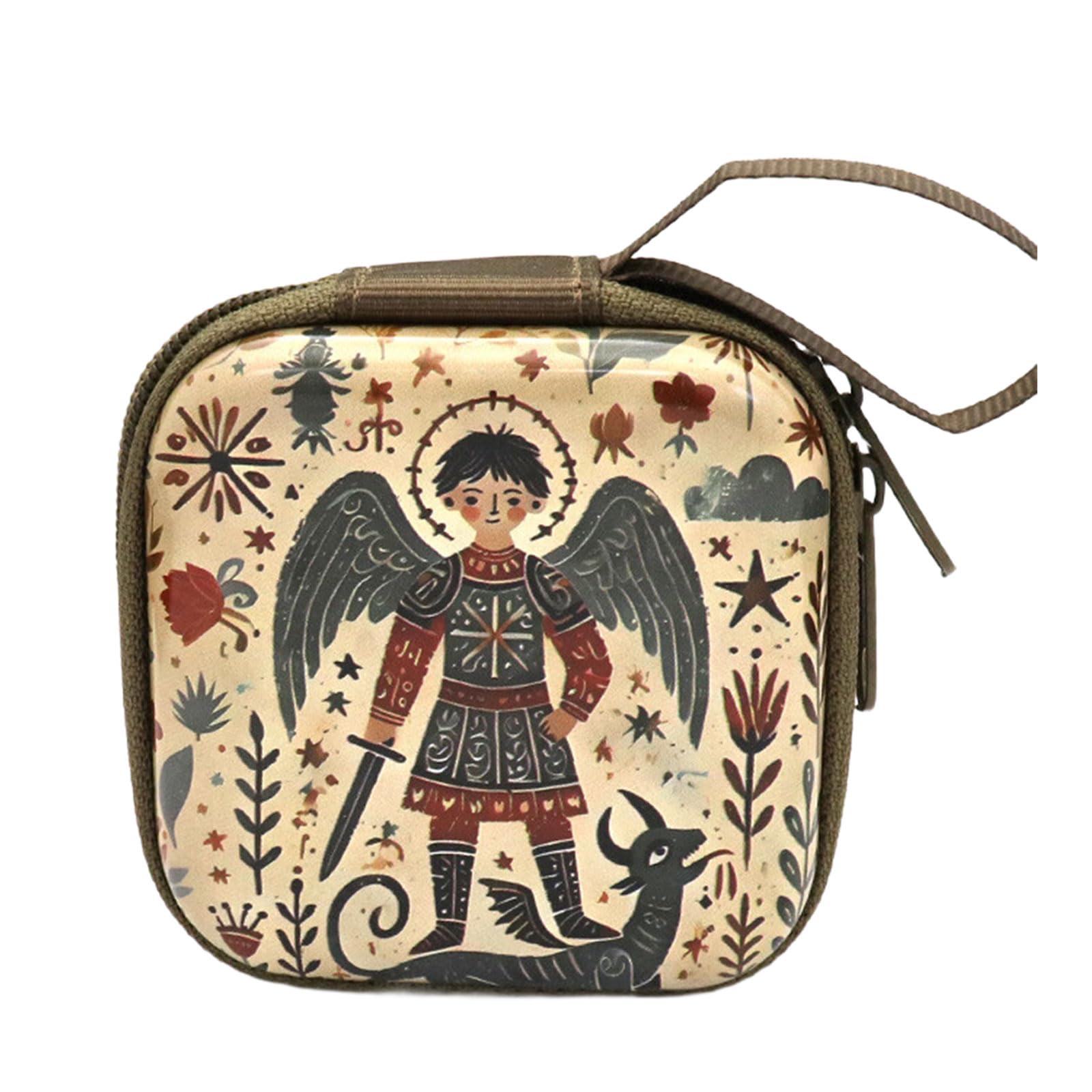 Whoasyst Catholic Rosary Zippered for Prayer Beads, Jewelry & Coin Purse, Travel Catholic Rosary Pouches