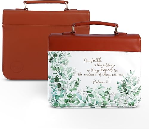 Kinsman & Company Fundas de Biblia grandes para mujer, fundas de la Biblia King James para mujer, funda de cuero para la Biblia para mujer, funda de