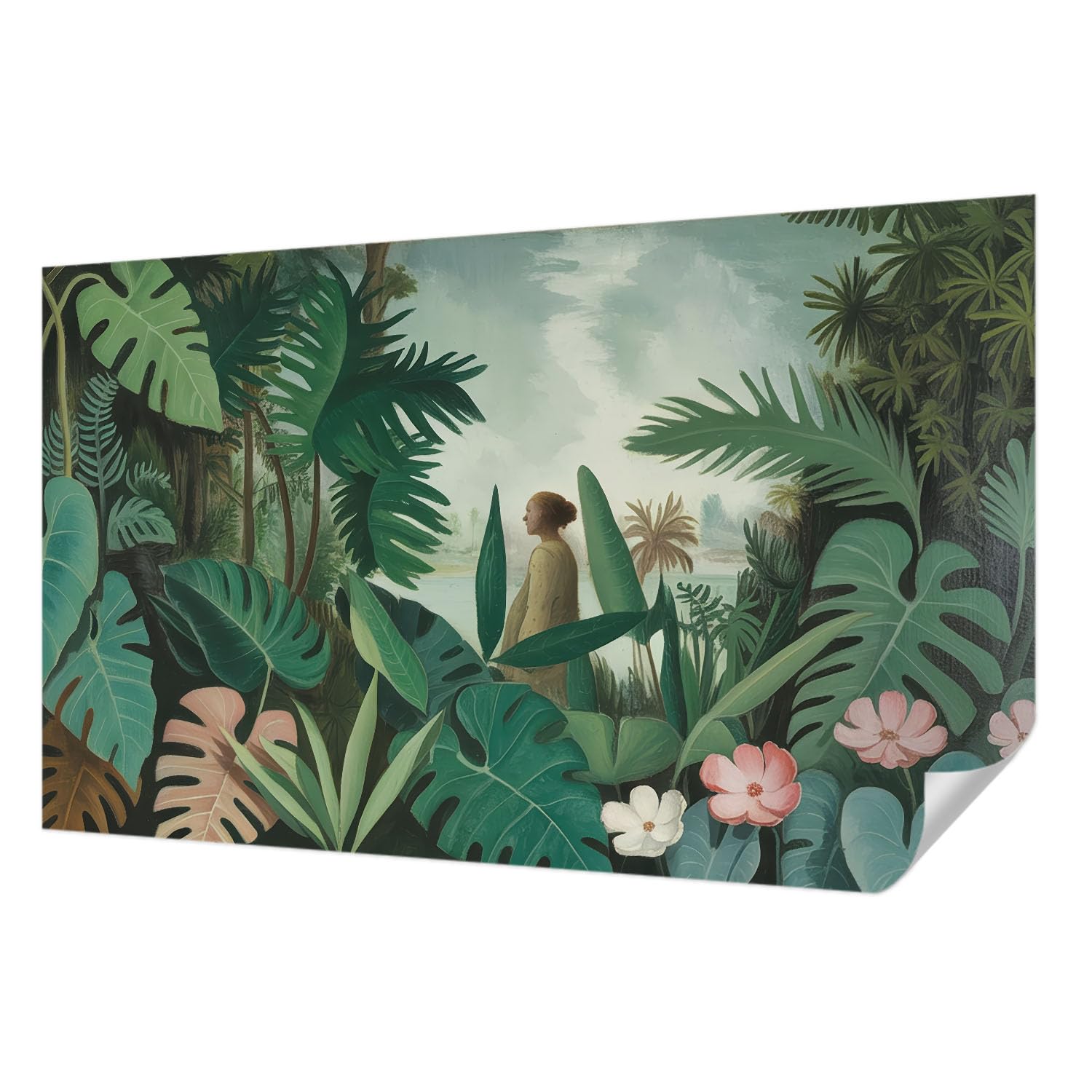 Jungle exotique tapisserie murale 416x254 cm papier peint panoramique chambre chic