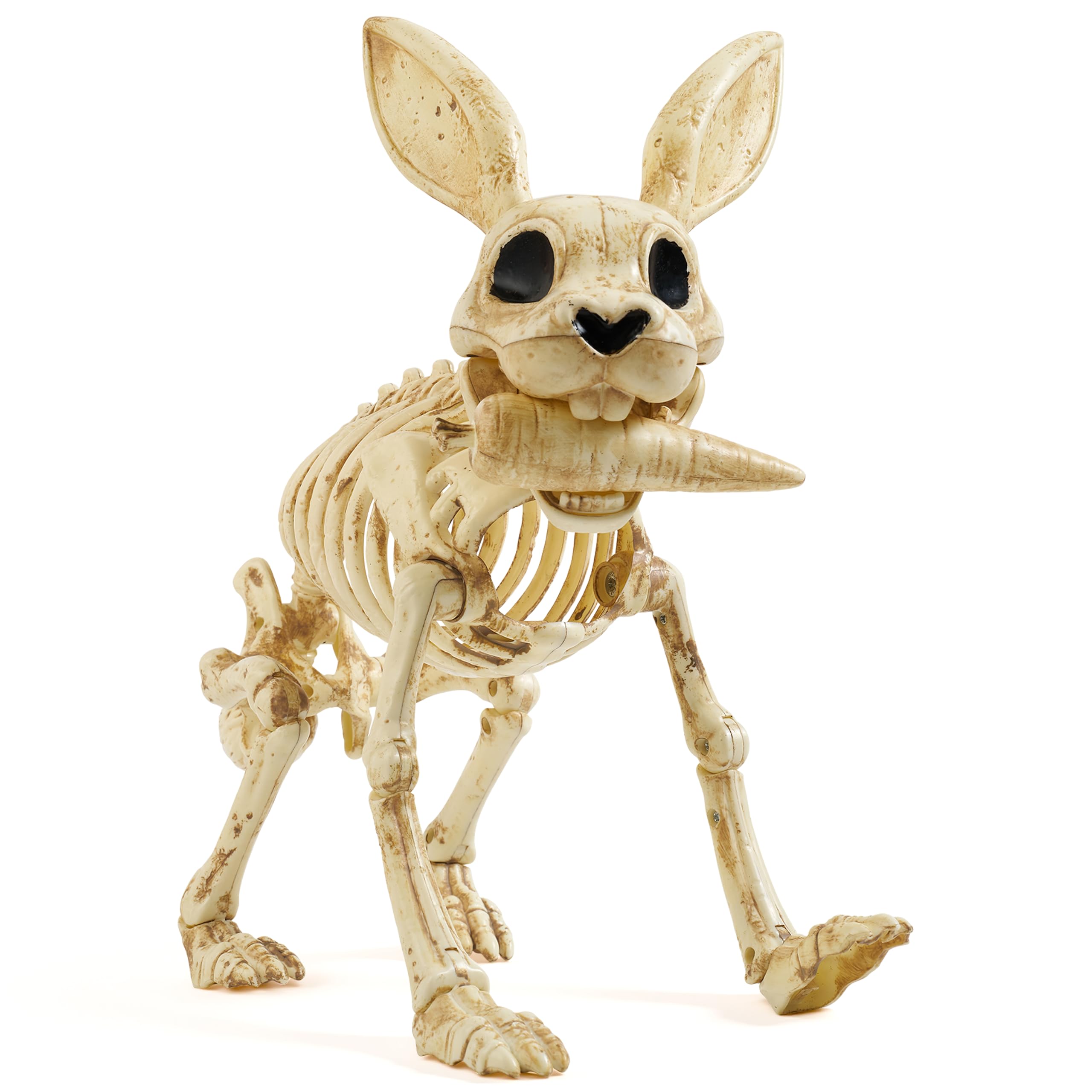 Esqueleto de conejo decorativo para mesas de Halloween y casas embrujadas