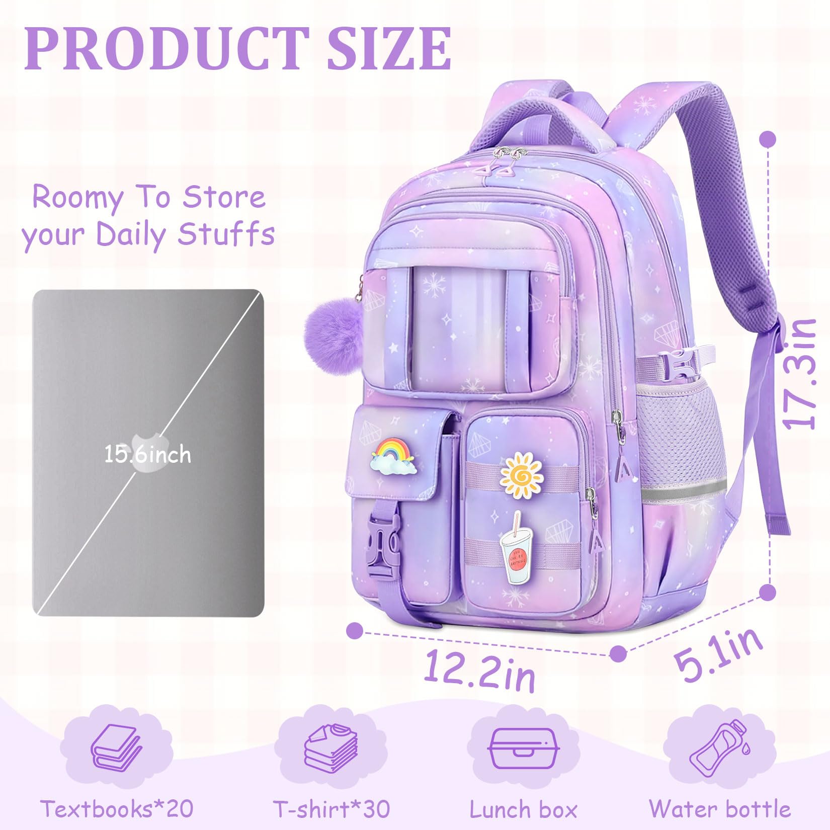 Fast Forward All Over Print, Pink Bow, Small