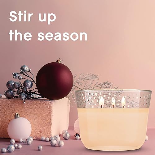 Miniatura 11 de Glade Candle Champagne Cheers, vela perfumada con aceites esenciales, vela ambientadora, vela de 3 mechas, 6.8 onzas, 3 unidades