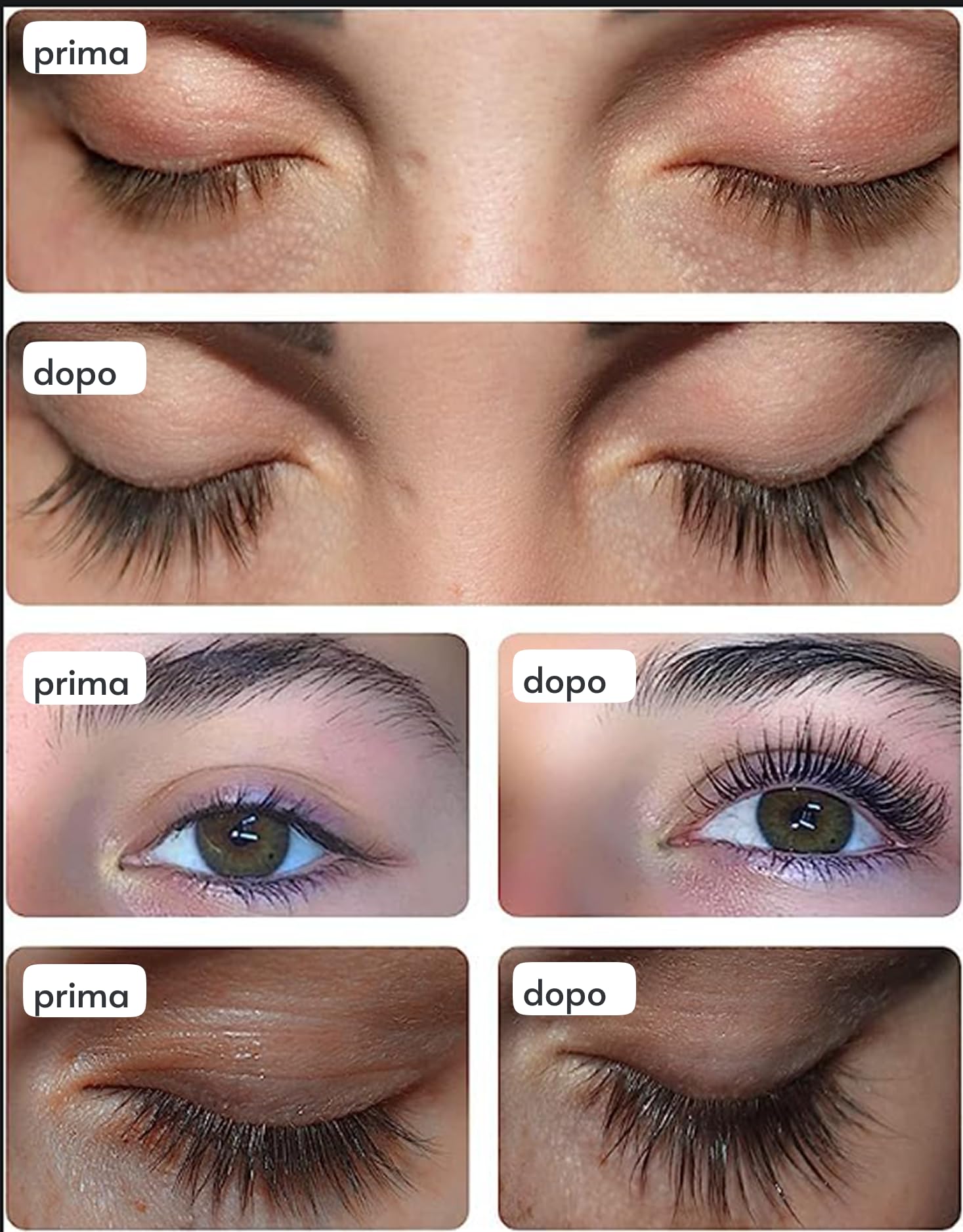 TOPLASH Siero crescita ciglia sopracciglia 3 ml lunghe spesse piene ipoallergenico