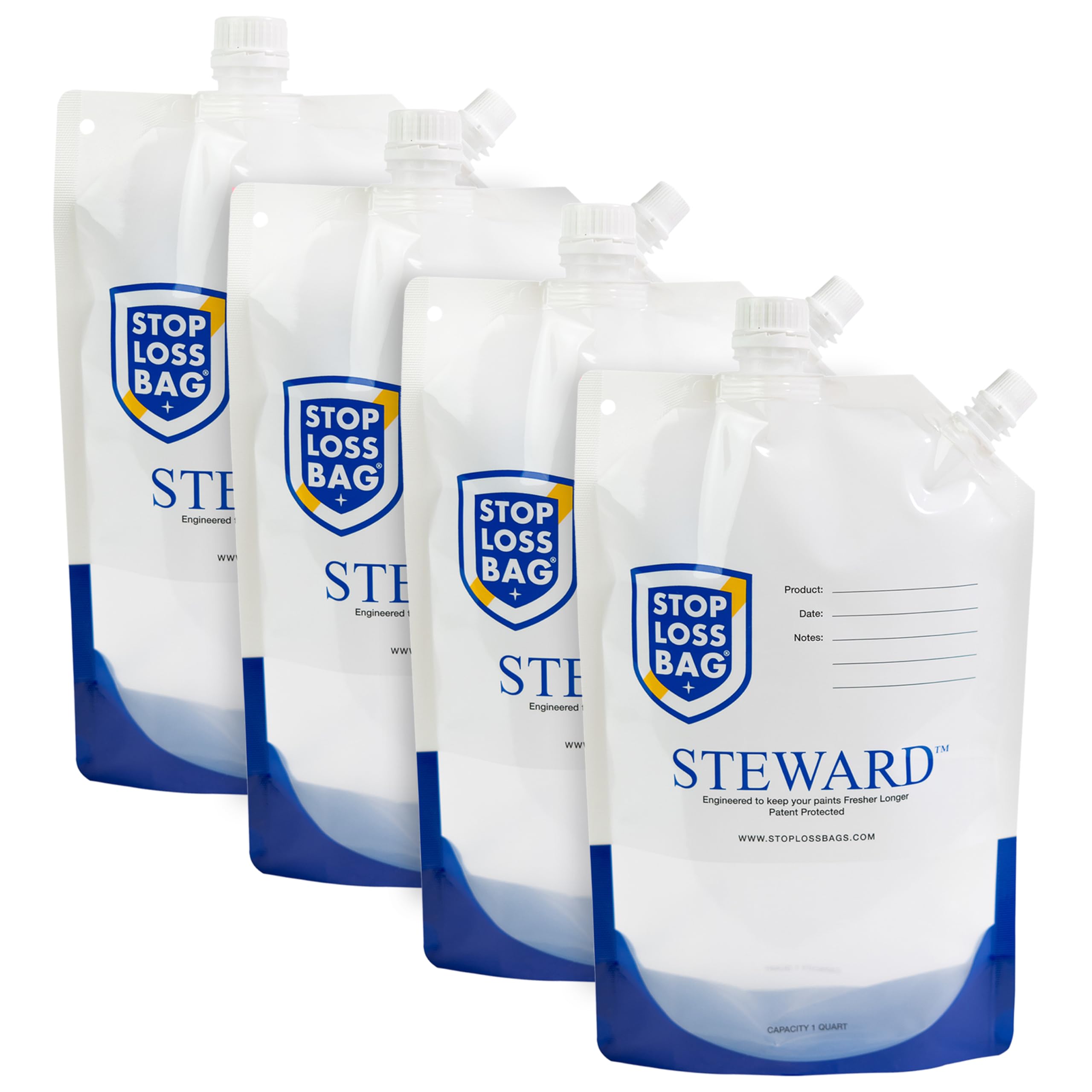 StopLossBags Steward - Bolsas de Almacenamiento de Pintura Reutilizables y herméticas para una fácil dispensación, solución Duradera y sostenible para el hogar, Bricolaje y Pintores Profesionales