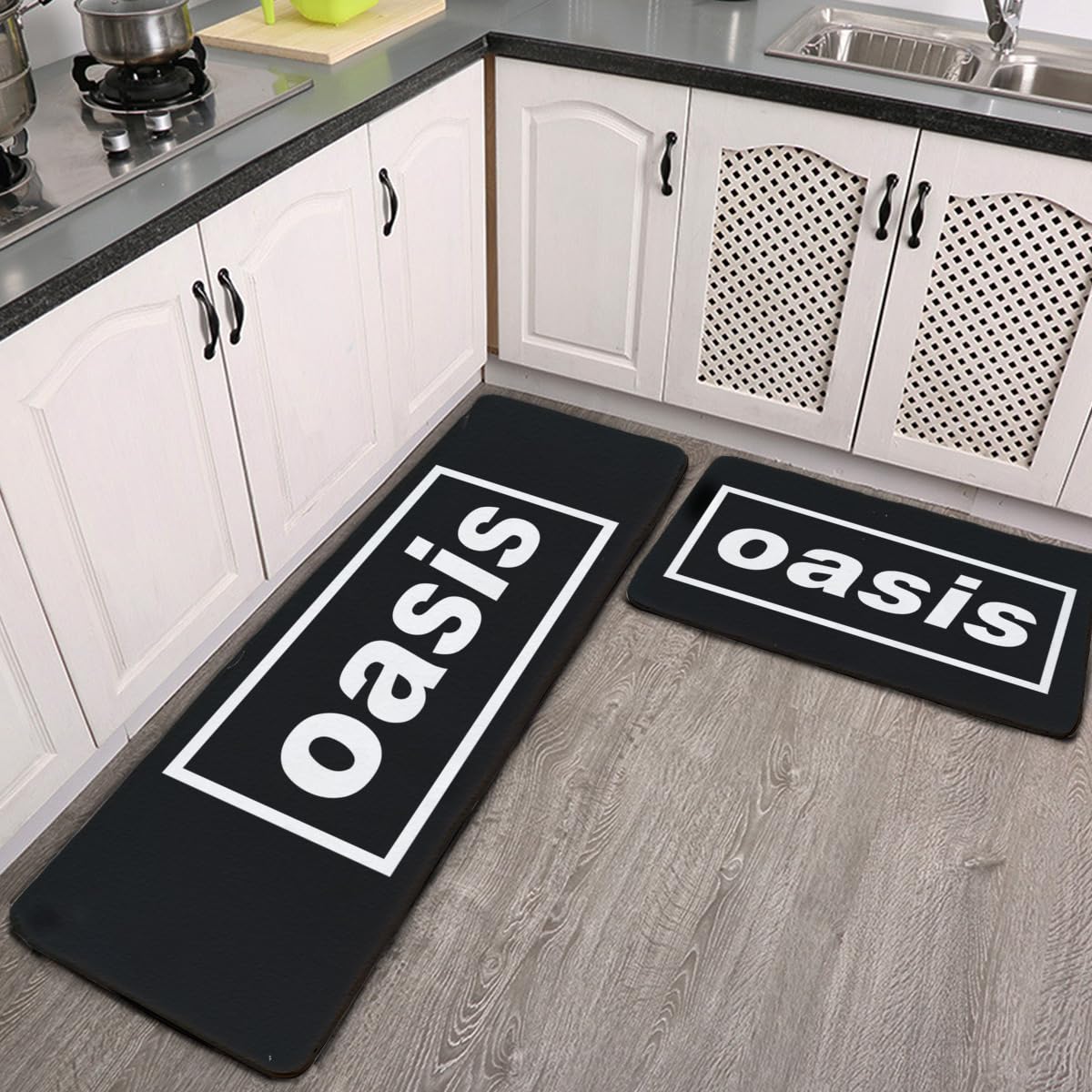 Amazon｜キッチンマット オアシス OASIS バンド 2枚セット 台所