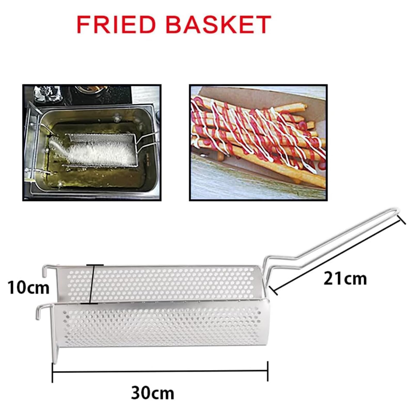Machine À Frites Professionnelle, Coupe-frites De 30 Cm De Long, Extrudeuse À Pommes De Terre Commerciale En Acier Inoxydable Pour Restaurants Et Particuliers, Robuste Et Facile À Nettoyer