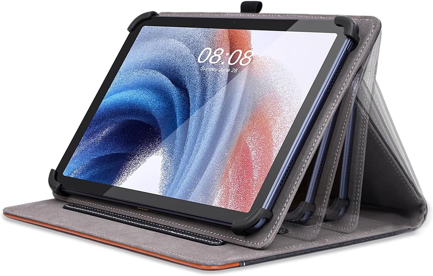 Custodia Universale Per Tablet 9-11 Pollici - Cover Con Cinturino E Supporto Stand | Nero, Senza Funzione Sleep