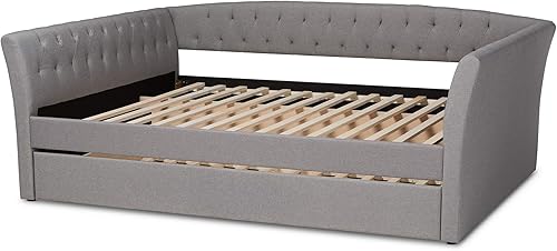 Miniatura 7 de Baxton Studio Sofá cama, doble, gris claro