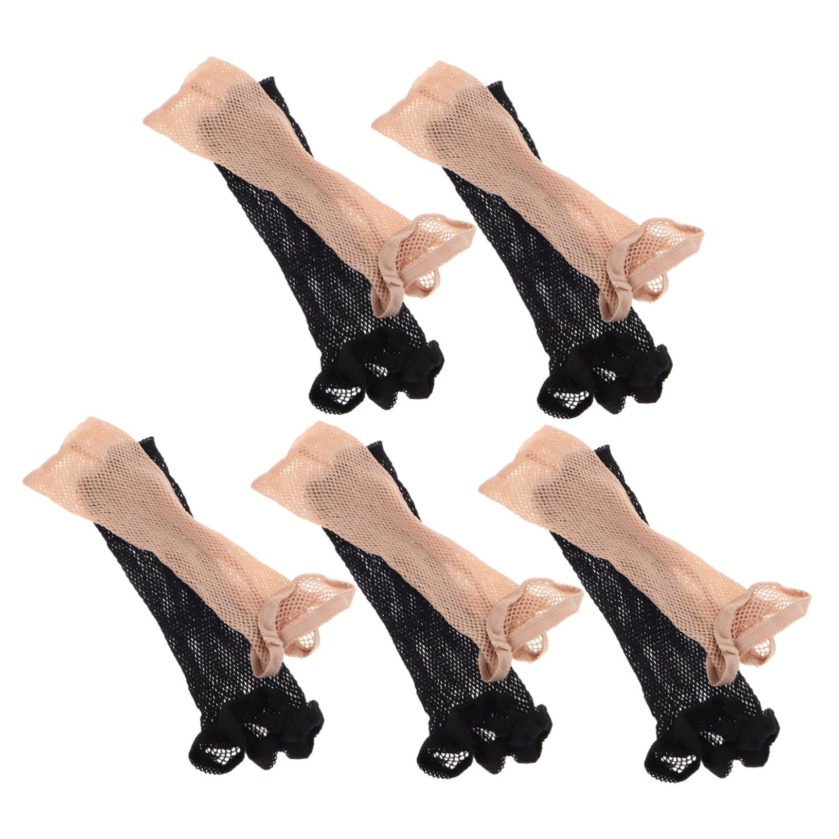 NOLITOY 10pcs Wig Net for Women Elastic Hair Net Cap Hair Bonnet Soft Elastic Non Slip Wig Grip Crochet Hair Net