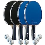JP WinLook Ping Pong Paddles Sets - Portable Table Tennis Paddle Set with Ping Pong Paddles Professional Case & Ping Pong Balls - Premium Table Tennis Racket Player Set for Indoor & Outdoor Games